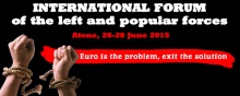 Athens International Forum against Euro