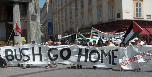 March of religious dignitaries against Bush June 19