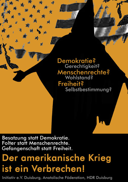 Gemeinsame Plakatkampagne von Initiativ e.V., Anatolische Föderation und HDR Duisburg