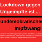 Lockdown gegen Ungeimpfte