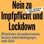 Nein zu Impfplicht und Lockdown