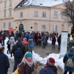 soziale Kundgebung gegen Impfpflicht und Lockdown